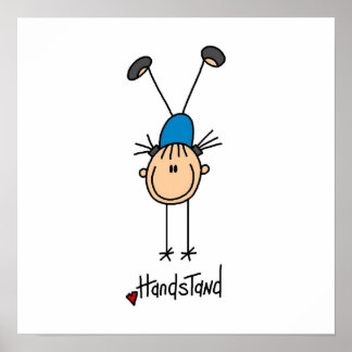 Gymnast Doing Handstände Poster