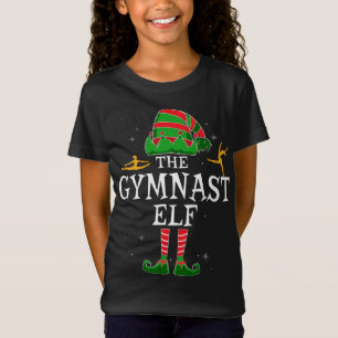 Gymnast Elf Matching Familie Weihnachten Funny T-Shirt