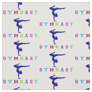 Gymnast Farbige Buchstaben Stoff