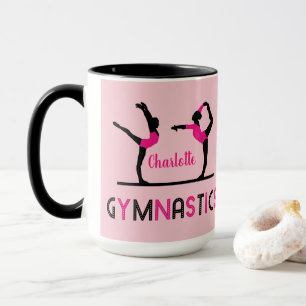 Gymnast Figures Niedlich Girls Gymnastik Personali Tasse