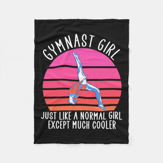 Gymnast Girl Fleecedecke (Vorderseite)