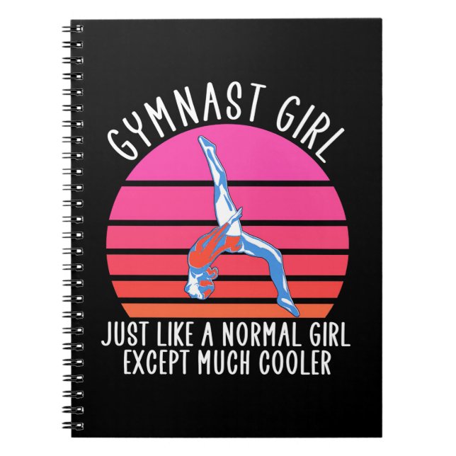 Gymnast Girl Notizblock (Vorderseite)