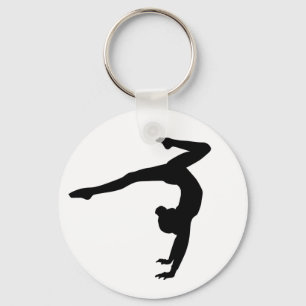 Gymnast-Hirschhandstand-Geschenke Schlüsselanhänger