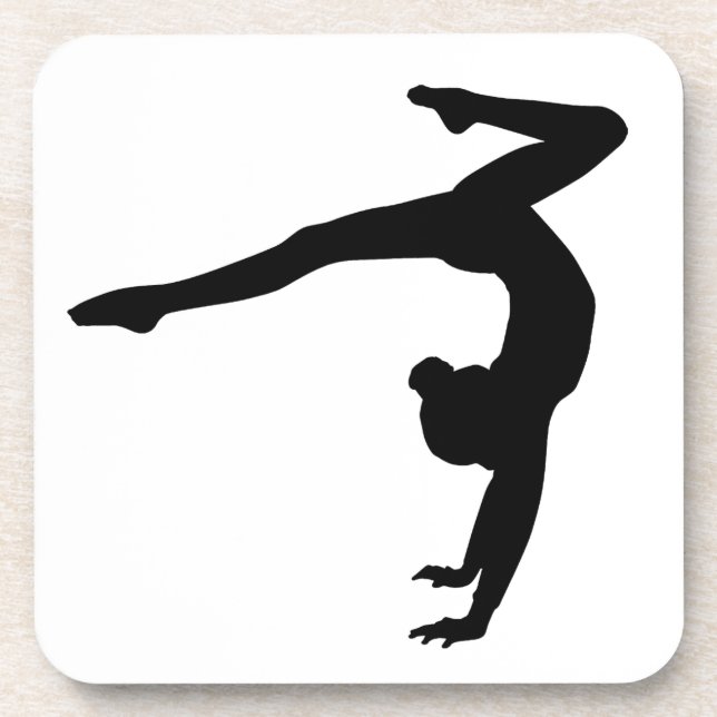 Gymnast-Hirschhandstand-Geschenke Untersetzer (Vorderseite)