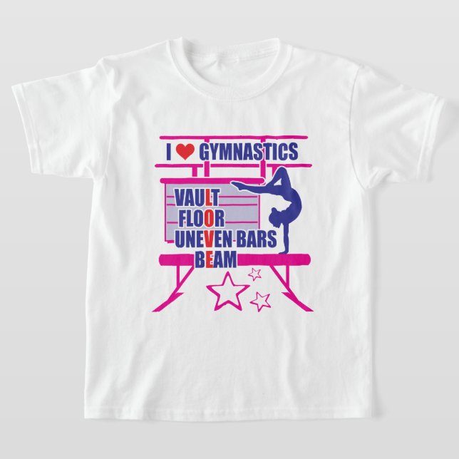 Gymnast - I Liebe Gymnastik T-Shirt (Ablage )
