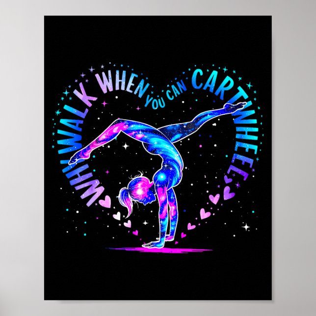 Gymnast Just A Girl Who Loves Gymnastics For Women Poster (Vorne)