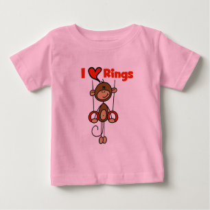Gymnast-Liebe-Ring-T-Shirts und Geschenke Baby T-shirt