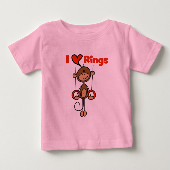 Gymnast-Liebe-Ring-T-Shirts und Geschenke Baby T-shirt (Vorderseite)
