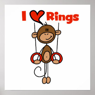 Gymnast Lieben Rings Poster