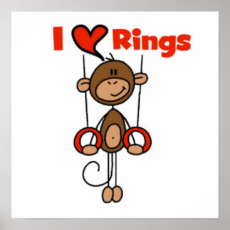 Gymnast Lieben Rings Poster