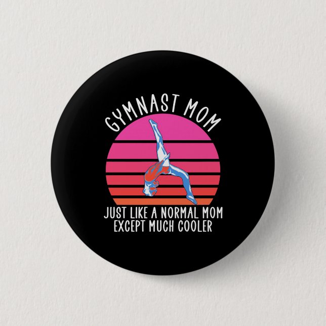 Gymnast-Mama Button (Vorderseite)