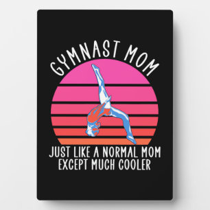 Gymnast-Mama Fotoplatte