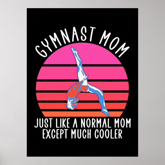 Gymnast-Mama Poster (Vorne)