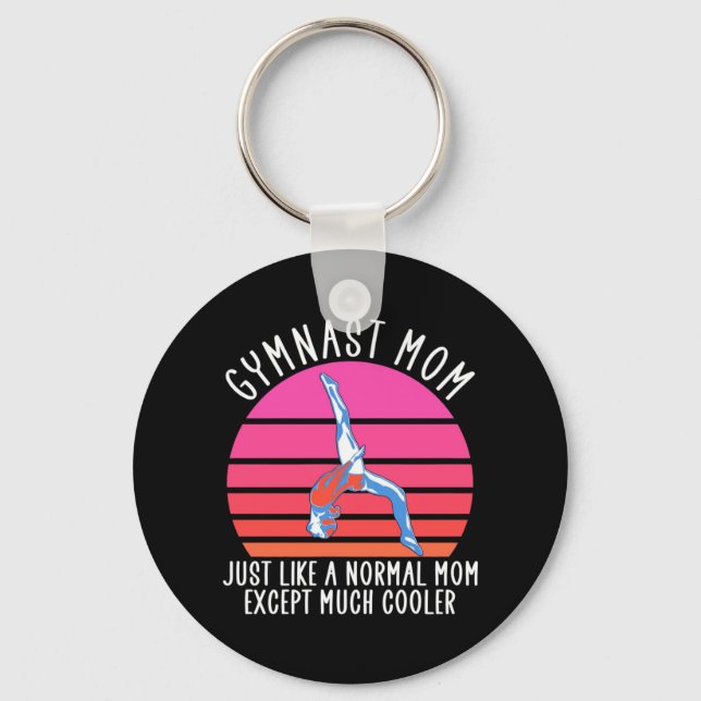 Gymnast-Mama Schlüsselanhänger (Vorderseite)