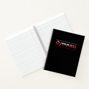 Gymnast - Minimalistisch Moderne Gymnastik - Wort Notizbuch