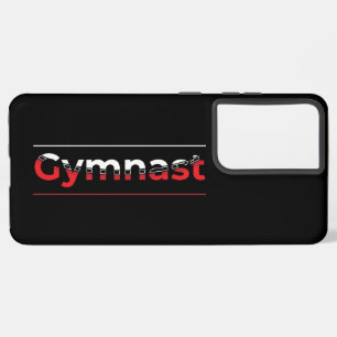 Gymnast - Minimalistisch Moderne Gymnastik - Wort Samsung Galaxy Hülle