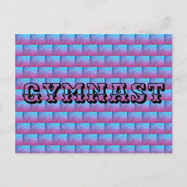 GYMNAST Postcard - Gymnastik - Geschenk Postkarte (Vorderseite)