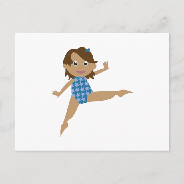 Gymnast Postkarte (Vorderseite)