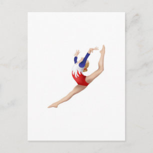 Gymnast Postkarte