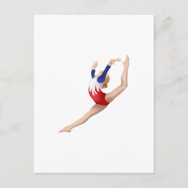 Gymnast Postkarte (Vorderseite)