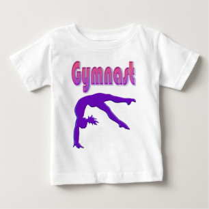 Gymnast Power Tumbling Lila Metallic Baby T-shirt