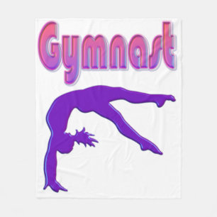 Gymnast Power Tumbling Lila Metallic Fleecedecke