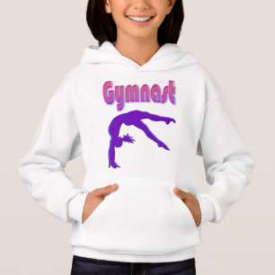 Gymnast Power Tumbling Lila Metallic Hoodie