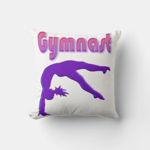 Gymnast Power Tumbling Lila Metallic Kissen