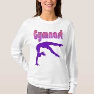 Gymnast Power Tumbling Lila Metallic T-Shirt