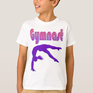Gymnast Power Tumbling Lila Metallic T-Shirt