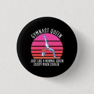 Gymnast Queen Button