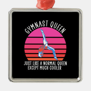 Gymnast Queen Ornament Aus Metall
