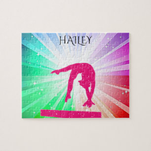 GYMNAST SHIMMERING LIGHTS PUZZLE PERSONALISIERT!