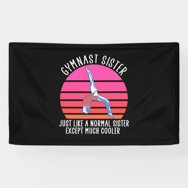 Gymnast Sister Banner (Horizontal)