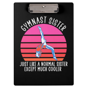 Gymnast Sister Klemmbrett