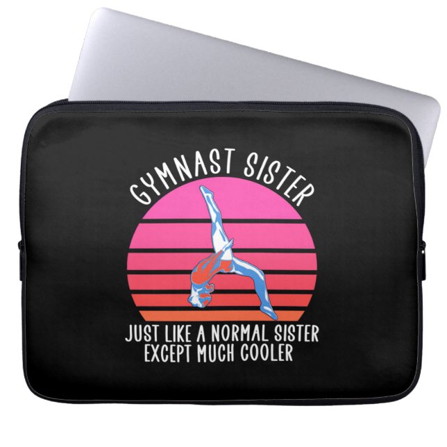 Gymnast Sister Laptopschutzhülle (Vorderseite)