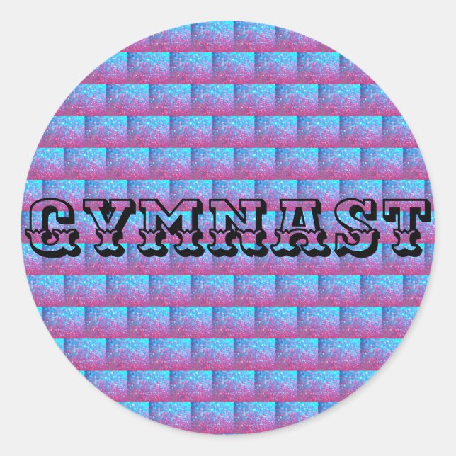 Gymnast Sparkle Stickers (Vorderseite)