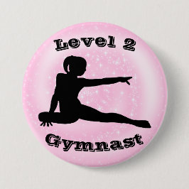 Gymnast Stufe 2 - Gymnastikschaltfläche für Mädche Button