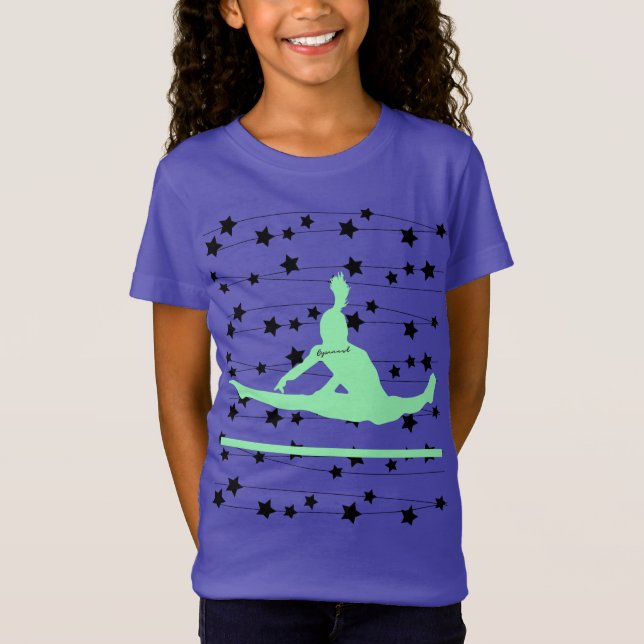 Gymnast Swirbelstars T-Shirt (Vorderseite)