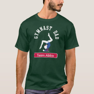Gymnast-Vater-kundenspezifische Dunkelheit T-Shirt