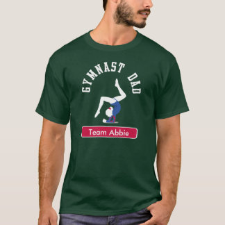 Gymnast-Vater-kundenspezifische Dunkelheit T-Shirt