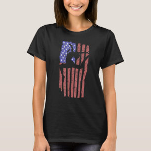 Gymnast Vintage US-amerikanische Flagge Patriotisc T-Shirt