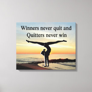 GYMNAST WINNER LEINWANDDRUCK
