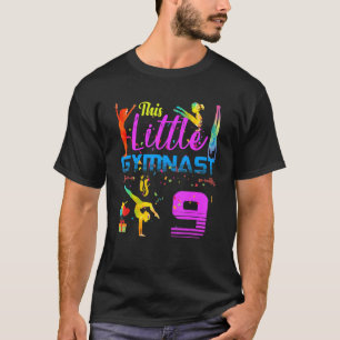 Gymnasten Little 9 Geburtstagsparty Drehte Jump Tu T-Shirt
