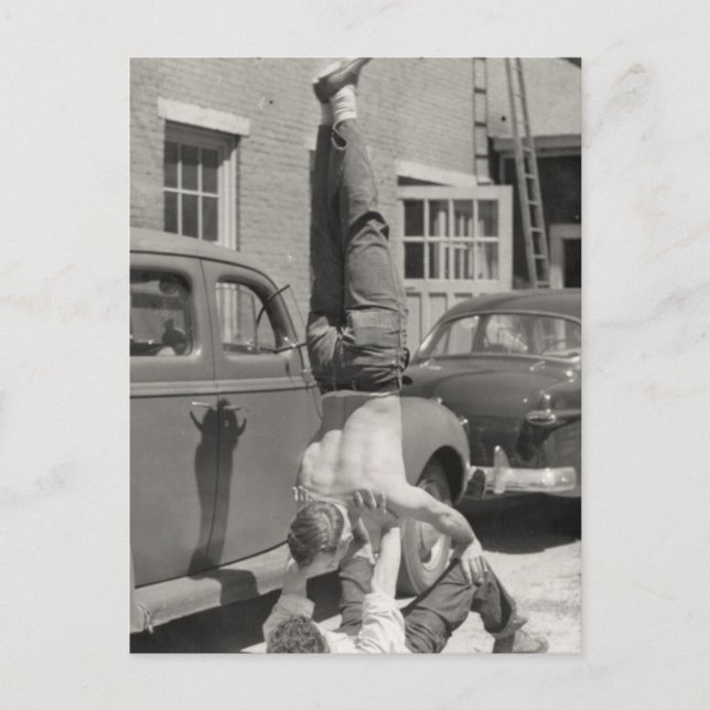 Gymnasten Postkarte (Vorderseite)