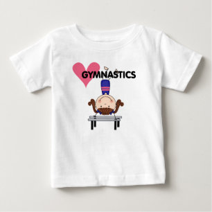 GYMNASTICS - Brünette Girl Handständer Baby T-shirt