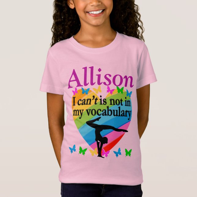 GYMNASTICS CHAMPION PERSONALISIERT T SHIRT (Vorderseite)