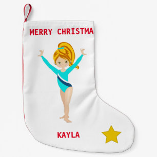 GYMNASTICS CHRISTMAS STRUMPF FÜR MÄDCHEN. KLEINER WEIHNACHTSSTRUMPF