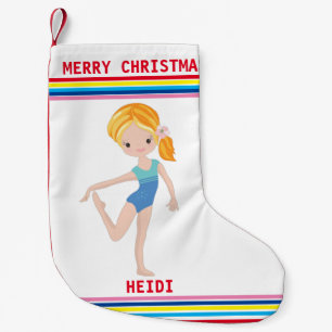 GYMNASTICS CHRISTMAS STRUMPF FÜR MÄDCHEN. KLEINER WEIHNACHTSSTRUMPF