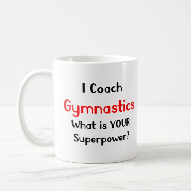 gymnastics coach kaffeetasse (Links)
